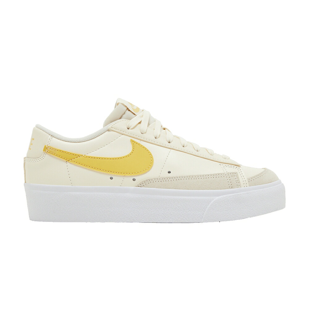 ナイキ ブレイザー 象牙色 白いこと 白いこと ゴールド \u0027PALE GOLD\u0027 スニーカー レディース NIKE WMNS BLAZER LOW PLATFORM IVORY SATURN / PALE IVORY WHITE SATURN GOLD