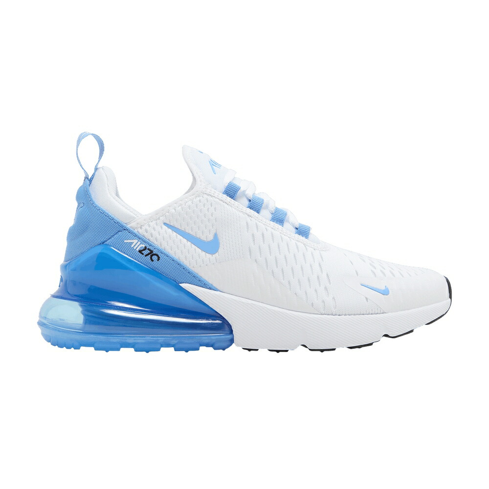 ナイキ マックス 白色 ホワイト 黒色 ブラック 青色 ブルー エアマックス 'WHITE BLUE' スニーカー レディース NIKE WMNS AIR MAX 270 UNIVERSITY / WHITE BLACK UNIVERSITY BLUE
