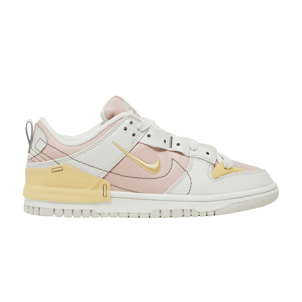 ナイキ ダンク さくら色 オックスフォード ダンクロー \u0027PINK OXFORD\u0027 スニーカー レディース NIKE WMNS DUNK LOW DISRUPT 2 / PHANTOM PINK OXFORD SAIL LEMON