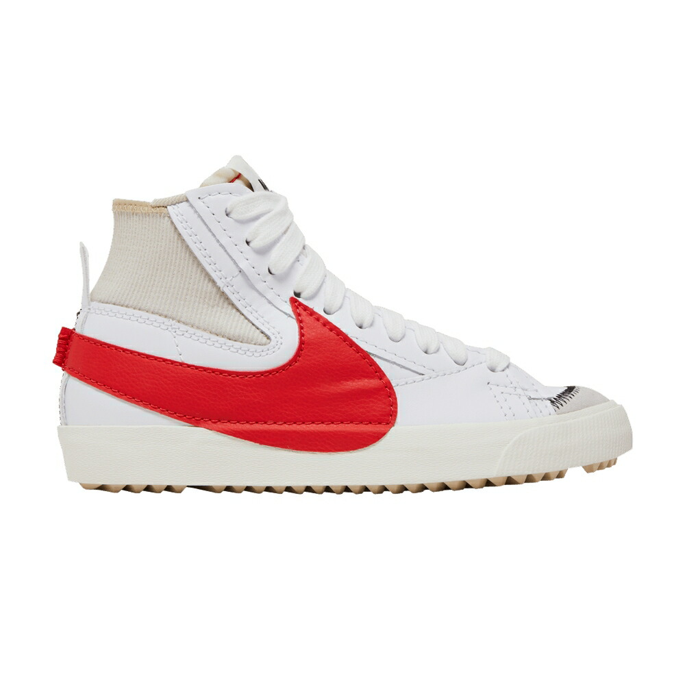 ナイキ ブレイザー ミッド ジャンボ 白色 ホワイト 赤 レッド 77 WHITE RED スニーカー メンズ NIKE BLAZER MID JUMBO HABANERO / WHITE HABANERO RED RATTAN WHITE