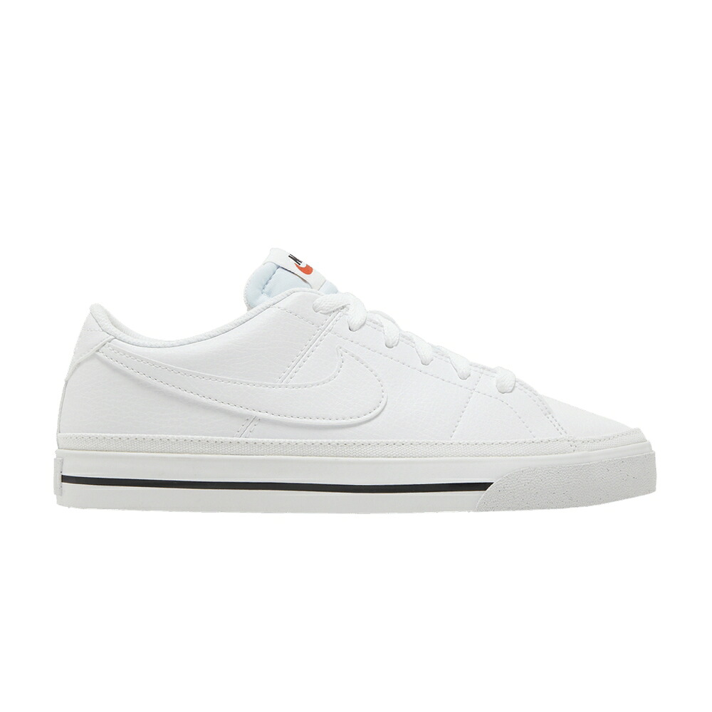 ナイキ 厚地の外套 レガシー 白いこと 白いこと 黒いこと 黒いこと \u0027WHITE BLACK\u0027 スニーカー レディース NIKE WMNS COURT LEGACY NEXT NATURE / WHITE BLACK VOLT WHITE