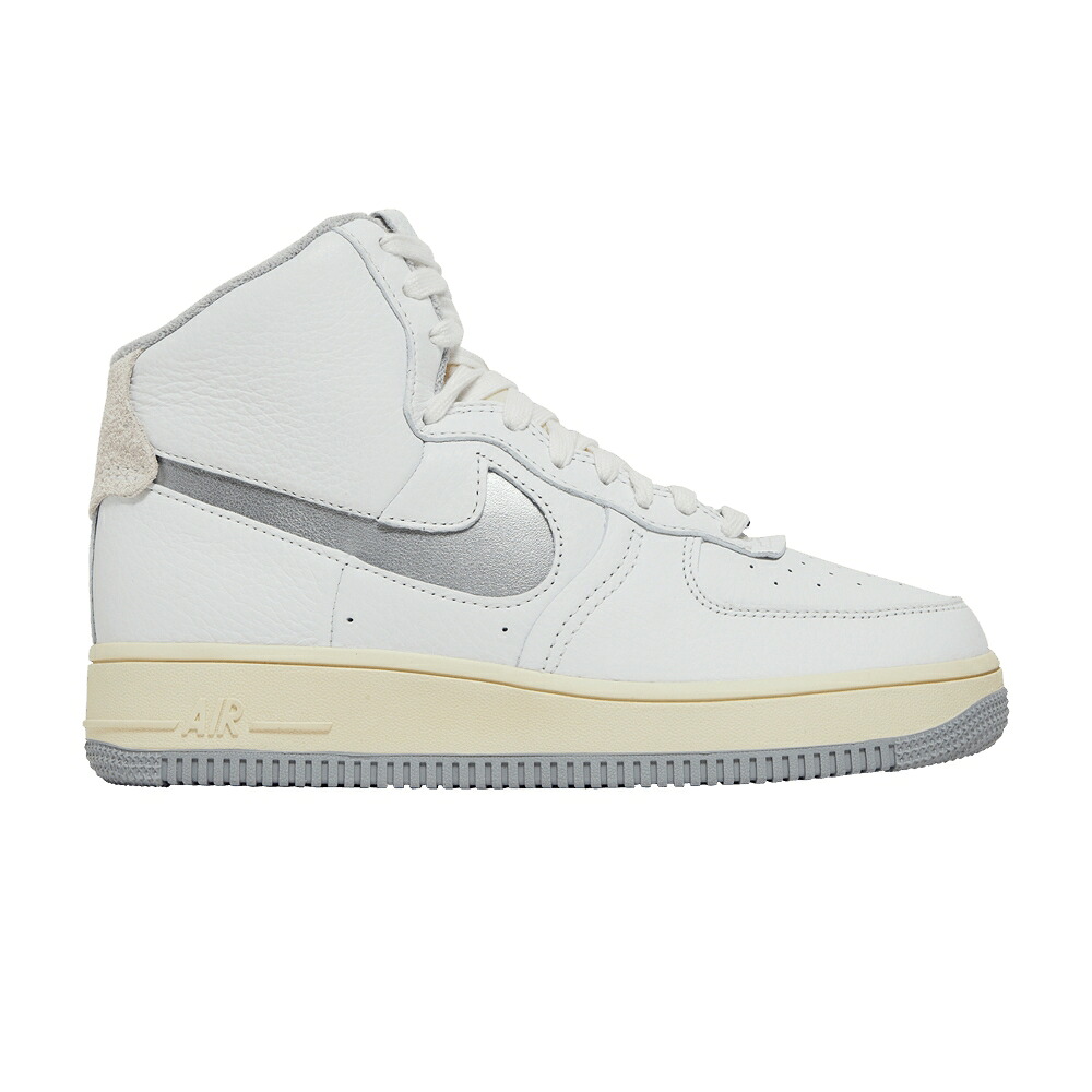 ナイキ 御機嫌 白いこと 白いこと 薄墨色 薄墨色 空軍 \u0027WHITE GREY\u0027 スニーカー レディース NIKE WMNS AIR FORCE 1 HIGH SCULPT LIGHT SMOKE / SUMMIT WHITE LIGHT SMOKE GREY