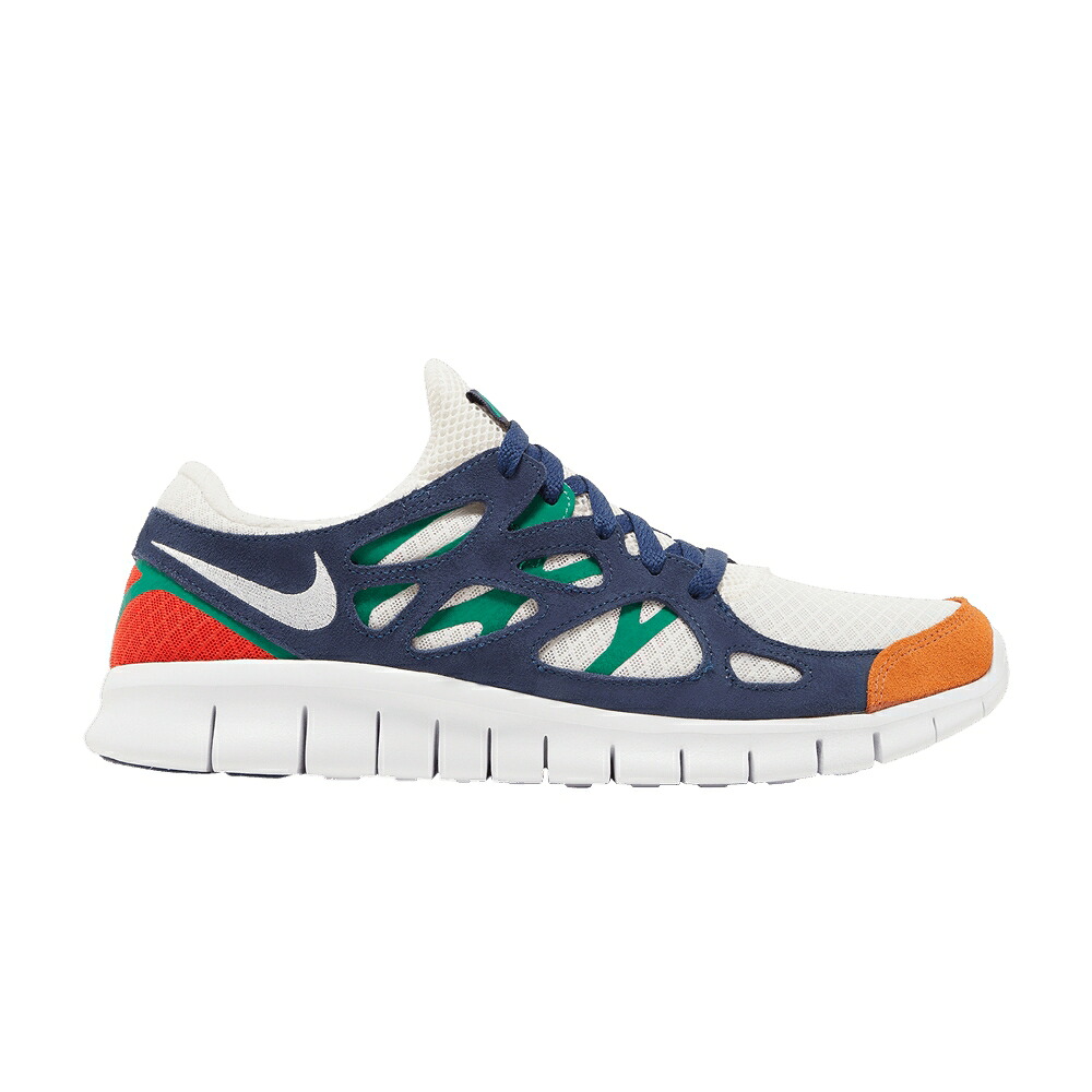 ナイキ 無償性 幽客 紺色 米国海軍 \u0027WHITE MULTICOLOR\u0027 スニーカー メンズ NIKE FREE RUN 2 MULTI-COLOR\u0027 / PHANTOM MALACHITE MIDNIGHT NAVY