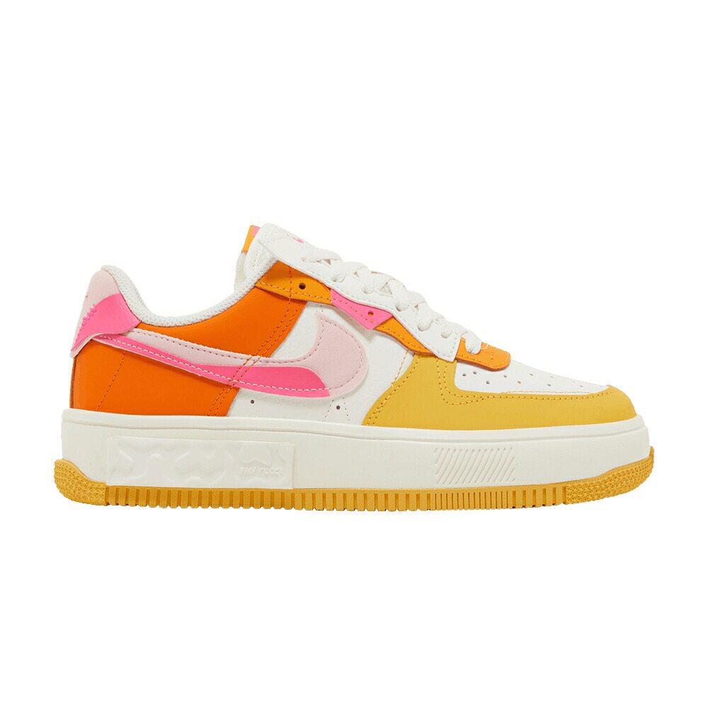 ナイキ 白色 ホワイト エアフォース 'SUNRISE' スニーカー レディース NIKE WMNS AIR FORCE 1 FONTANKA / SUMMIT WHITE SOLAR FLARE MEDIUM