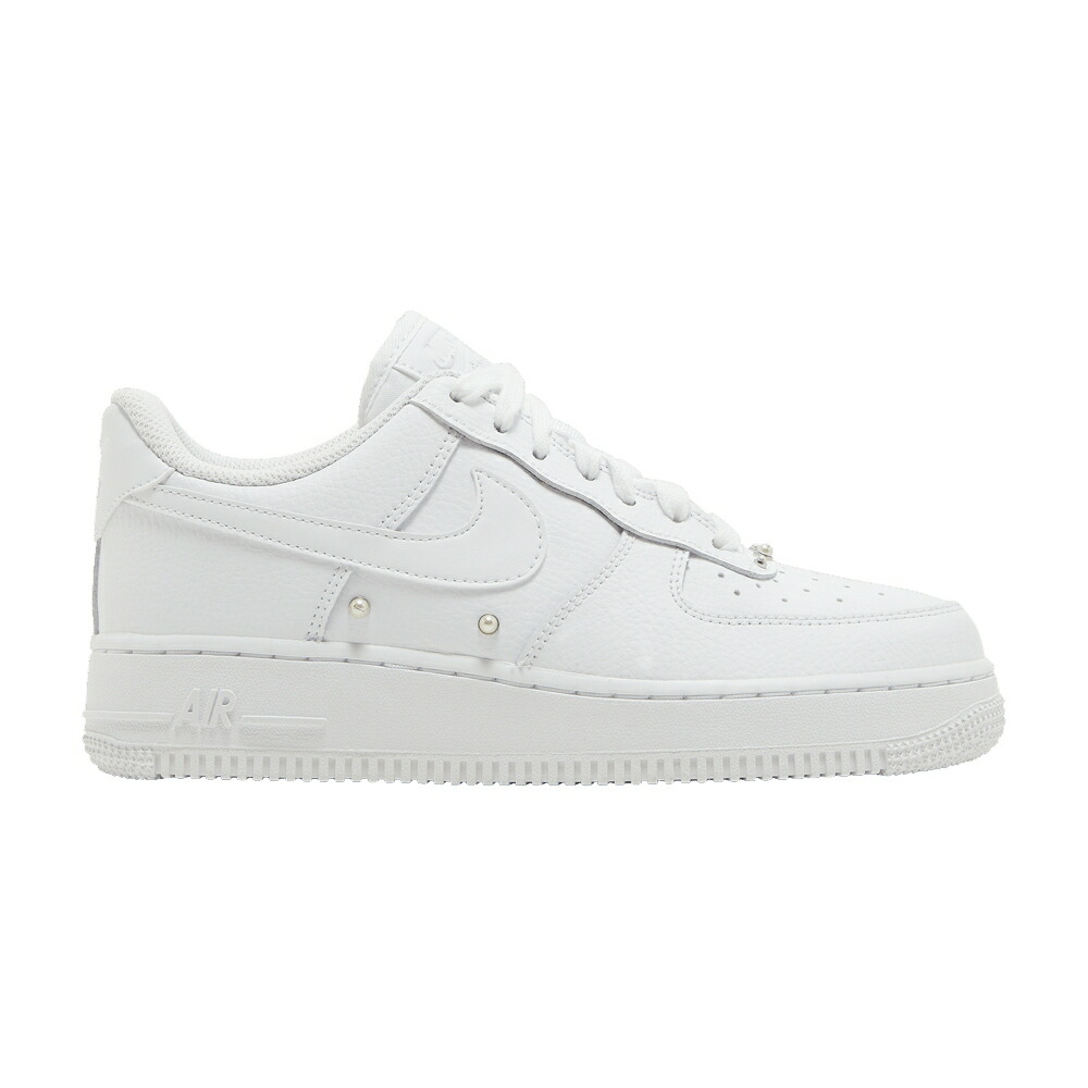 ナイキ 白いこと 白いこと しろがね色 しろがね色 空軍 \u002707 \u0027PEARL WHITE\u0027 スニーカー レディース NIKE WMNS AIR FORCE 1 LOW SE / WHITE WHITE METALLIC SILVER