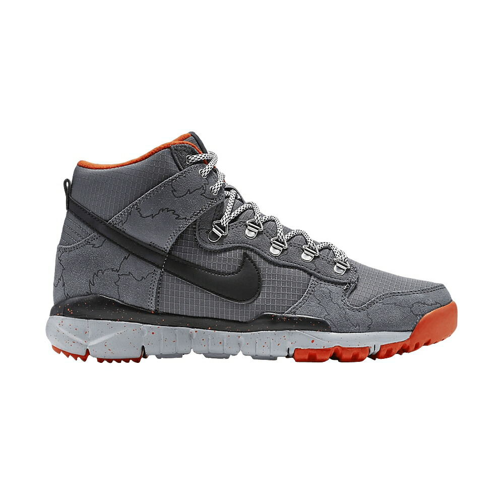 ナイキ ポーラー ダンク ハイ 灰色 グレー 橙 オレンジ ダンクハイ 'DARK ORANGE' スニーカー メンズ NIKE POLER X DUNK HIGH OMS GREY / DARK GREY UNIVERSITY ORANGE