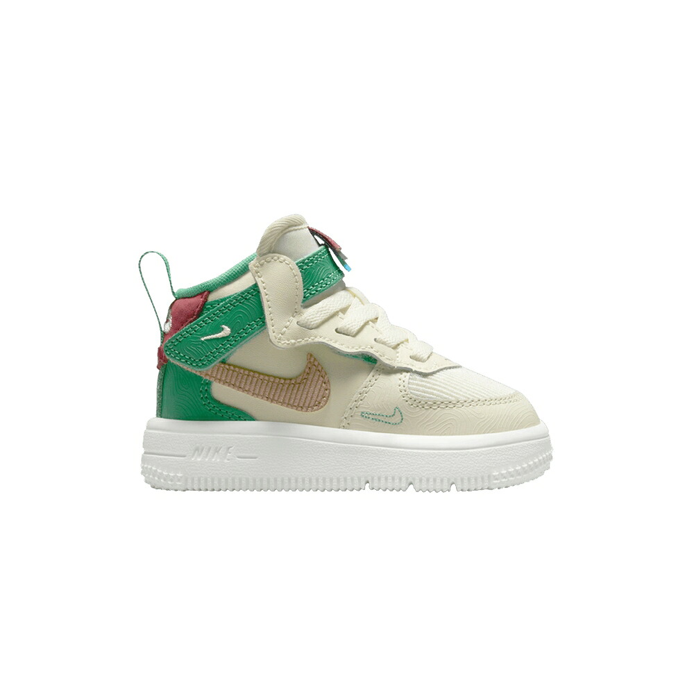 ナイキ ミッド スタジアム ピンク ライズ エアフォース 'COCONUT GREEN' ジュニア キッズ NIKE AIR FORCE 1 MID EASYON SE GS MILK STADIUM / COCONUT MILK PINK RISE STADIUM ベビー マタニティ スニーカー