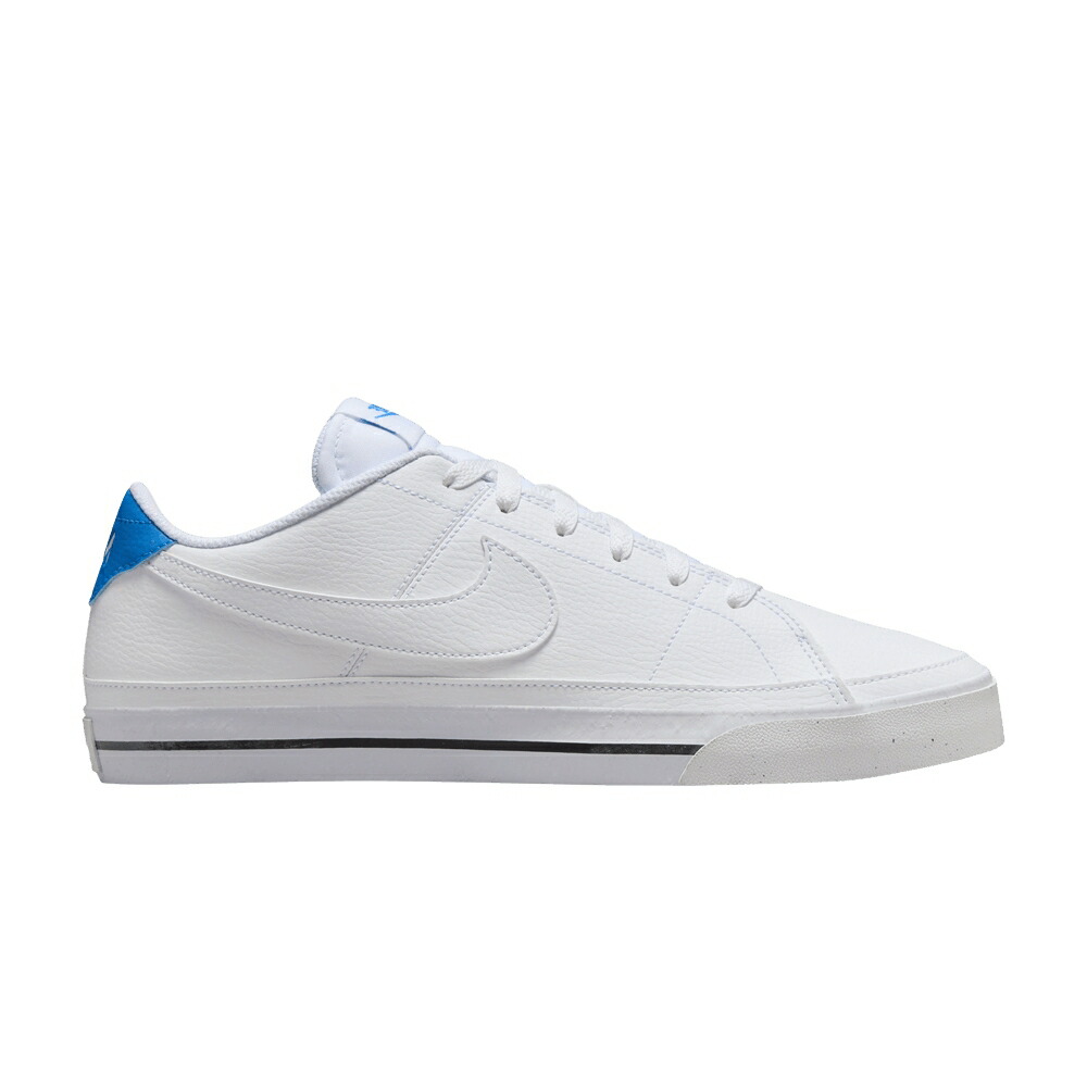 ナイキ 厚地の外套 レガシー 白いこと 白いこと 黒いこと 黒いこと 青み 青色 \u0027WHITE BLUE\u0027 スニーカー メンズ NIKE COURT LEGACY NEXT NATURE PHOTO / WHITE BLACK PHOTO BLUE