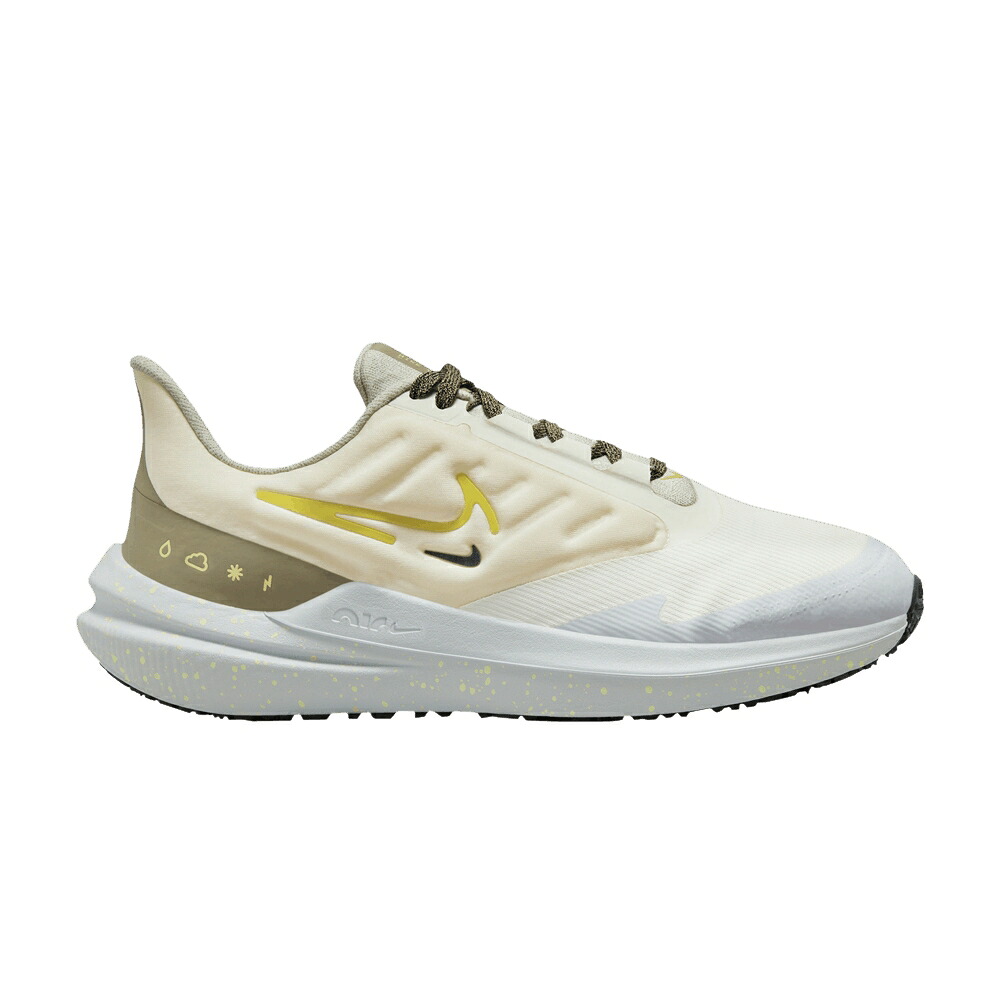 ナイキ 象牙色 御機嫌 オリーブ \u0027PALE VOLTAGE\u0027 スニーカー レディース NIKE WMNS AIR WINFLO 9 SHIELD IVORY HIGH / PALE IVORY NEUTRAL OLIVE SEA