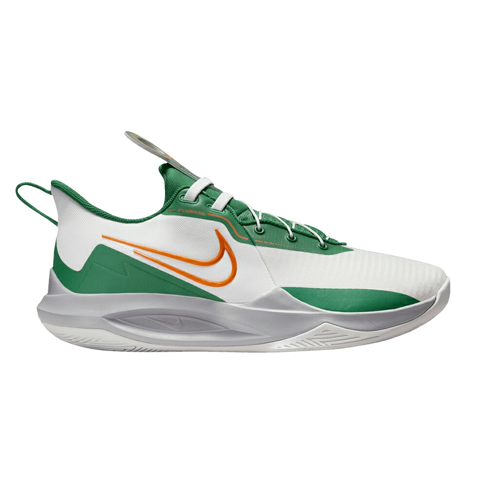 ナイキ 白色 ホワイト 'MALACHITE ORANGE' スニーカー メンズ NIKE PRECISION 6 FLYEASE SAFETY / WHITE MALACHITE SUNDIAL SAFETY｜スニケス