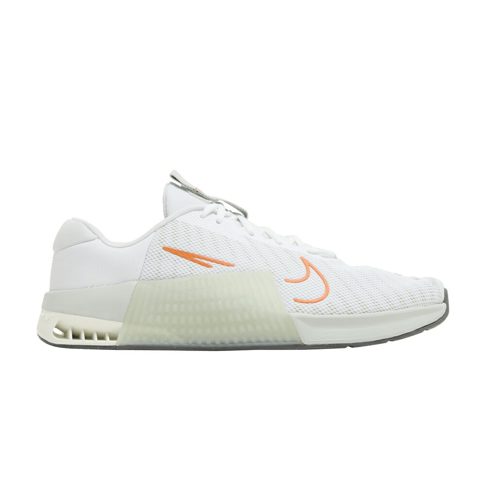 ナイキ 白いこと 白いこと しろがね色 しろがね色 \u0027WHITE MANDARIN\u0027 スニーカー メンズ NIKE METCON 9 BRIGHT / WHITE LIGHT SILVER BRIGHT