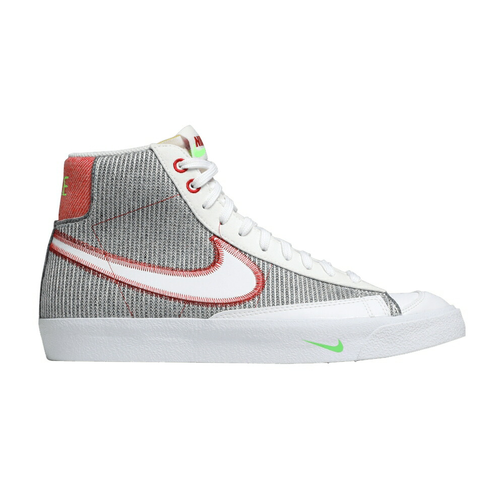 ナイキ ブレイザー ミッド 灰色 グレー 白色 ホワイト 赤 レッド '77 'RECYCLED PACK' スニーカー メンズ NIKE BLAZER MID JERSEYS / GREY WHITE SPORT RED ELECTRIC