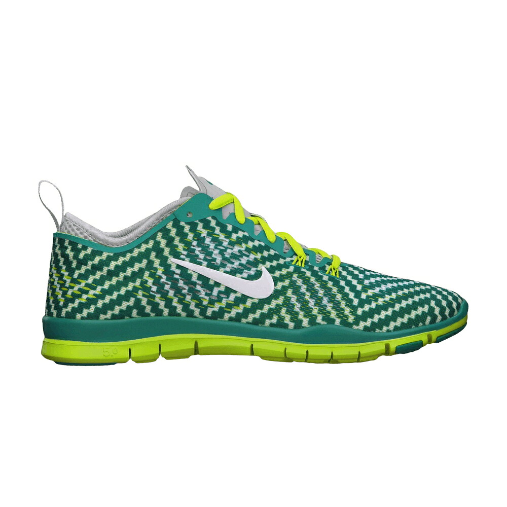 ナイキ フリー トレーナー ターボ 緑 グリーン 白色 ホワイト 5.0 'TURBO GREEN' スニーカー レディース NIKE WMNS FREE TRAINER FIT 4 PRINT / TURBO GREEN WHITE VENOM GREEN｜スニケス