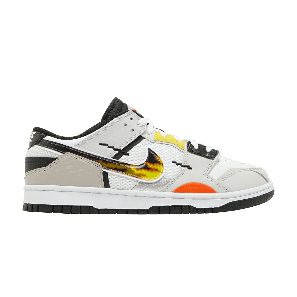 ナイキ ダンク 白色 ホワイト 黒色 ブラック 灰色 グレー 'MIGHTY SWOOSHERS' スニーカー メンズ NIKE DUNK SCRAP / WHITE BLACK WHITE VAST GREY｜スニケス 57,585円