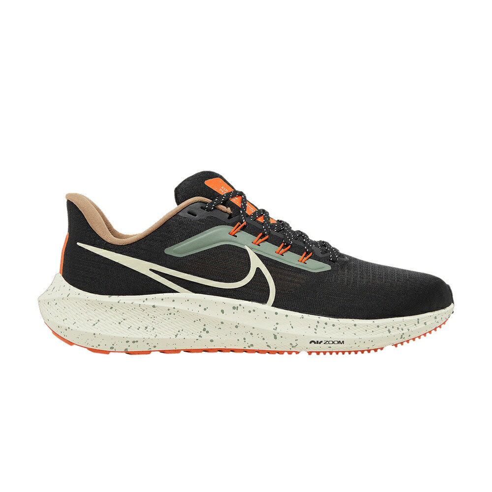 ナイキ ズーム ペガサス 白色 ホワイト 黒色 ブラック 橙 オレンジ ズームペガサス 'BLACK ORANGE' スニーカー メンズ NIKE AIR ZOOM PEGASUS 39 WHITE / BLACK COCONUT MILK SAFETY ORANGE