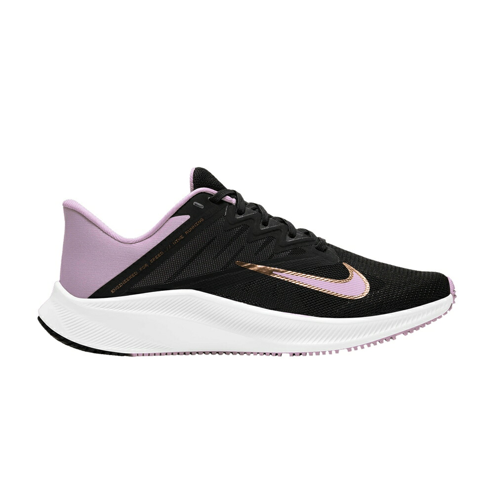 ナイキ 黒いこと 黒いこと サクラ色 \u0027BLACK PINK\u0027 スニーカー レディース NIKE WMNS QUEST 3 LIGHT ARCTIC / BLACK LIGHT ARCTIC PINK METALLIC