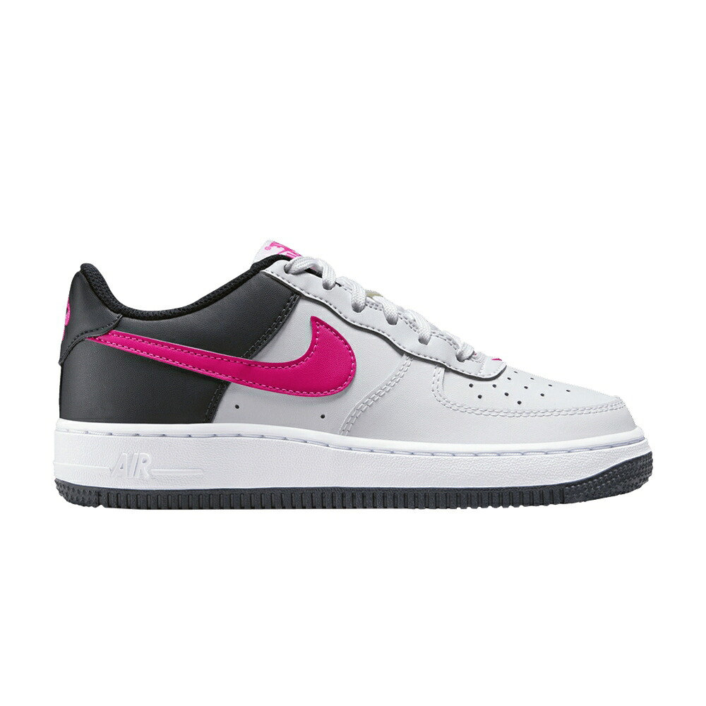 ナイキ 白色 ホワイト ピンク エアフォース 'WHITE PINK' ジュニア キッズ NIKE AIR FORCE 1 GS OBSIDIAN / WHITE DARK OBSIDIAN FIERCE PINK ベビー マタニティ スニーカー｜スニケス