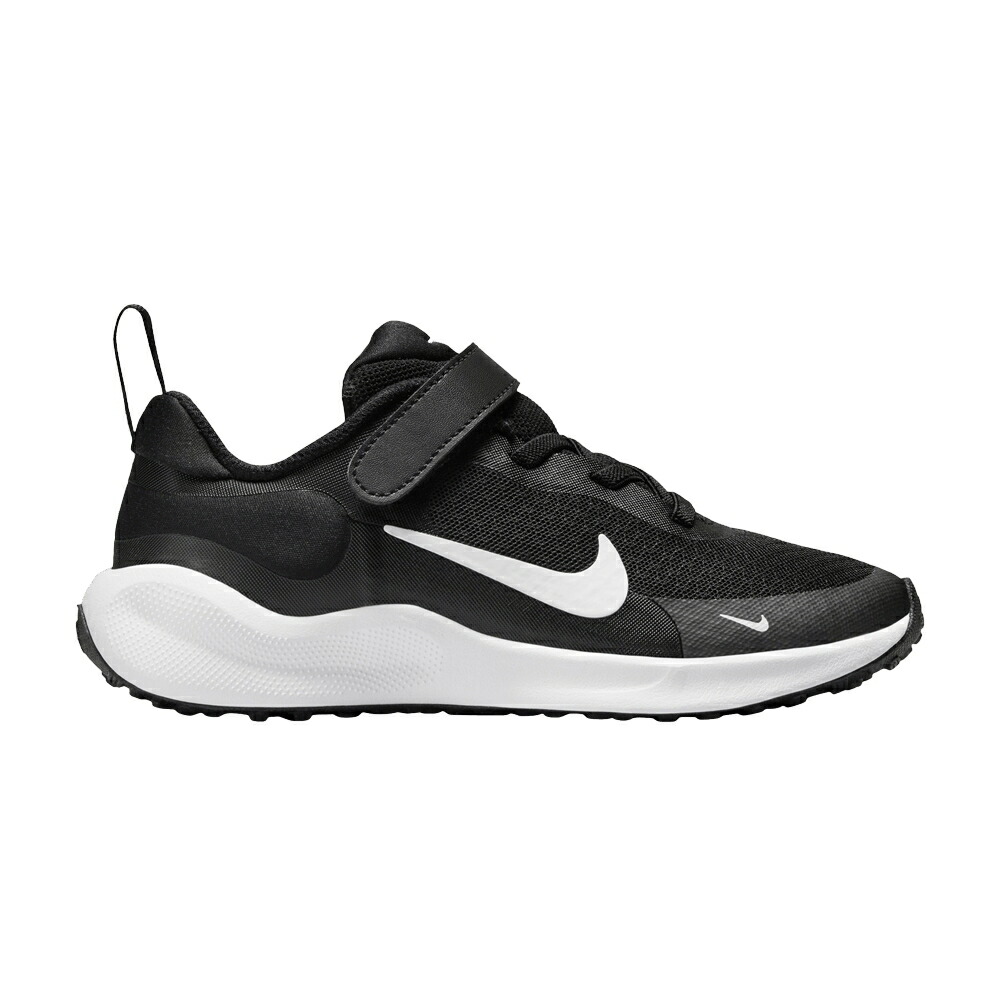 ナイキ レボリューション 黒色 ブラック 白色 ホワイト 'BLACK WHITE' ジュニア キッズ NIKE REVOLUTION 7 PS / BLACK WHITE WHITE ベビー マタニティ スニーカー