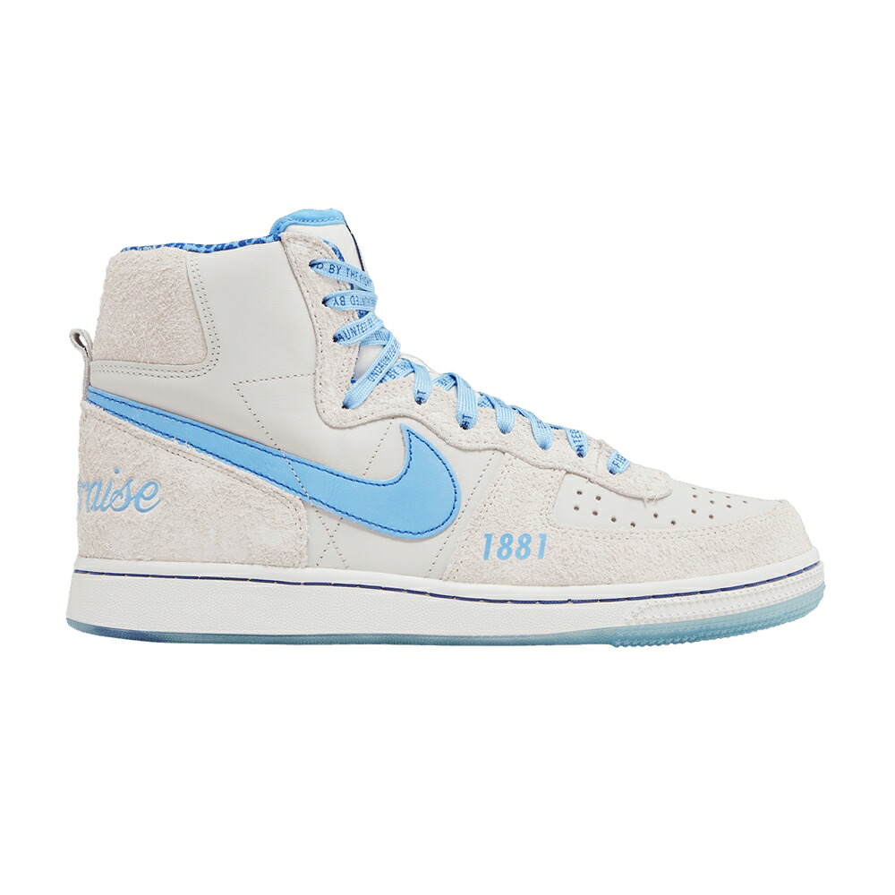 ナイキ カレッジ ターミネーター ハイ 青色 ブルー JAGUARS スニーカー メンズ NIKE SPELMAN COLLEGE X TERMINATOR HIGH / LIGHT BONE PHOTO BLUE PHANTOM