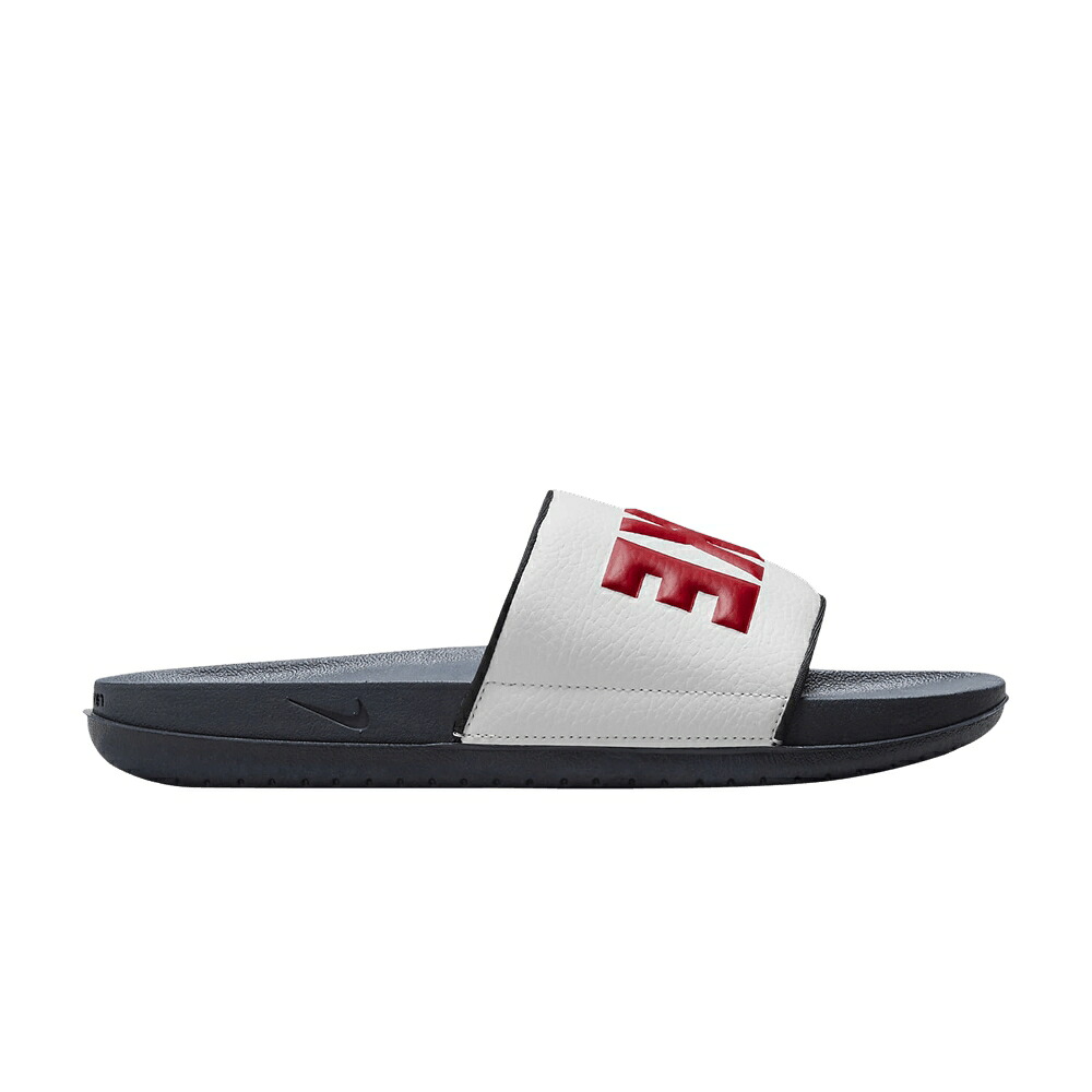 ナイキ サンダル 白色 ホワイト 赤 レッド 'WHITE OBSIDIAN' スニーカー メンズ NIKE OFFCOURT SLIDE / WHITE OBSIDIAN GYM RED｜スニケス