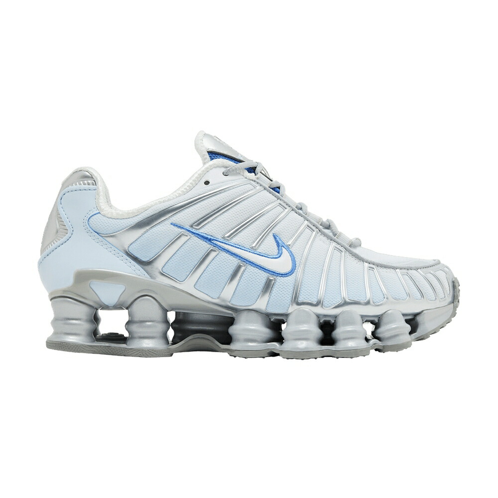 ナイキ ショックス プラチナム 青味 青み ポーラー \u0027METALLIC TINT\u0027 スニーカー レディース NIKE WMNS SHOX TL PLATINUM BLUE / METALLIC PLATINUM POLAR BLUE