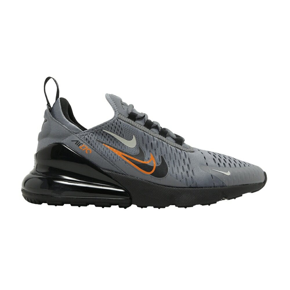 ナイキ マックス 薄墨色 薄墨色 エア湖マックス \u0027MULTISWOOSH MANDARIN\u0027 スニーカー メンズ NIKE AIR MAX 270 \u0027MULTI-SWOOSH - SMOKE GREY / SMOKE GREY BRIGHT MANDARIN