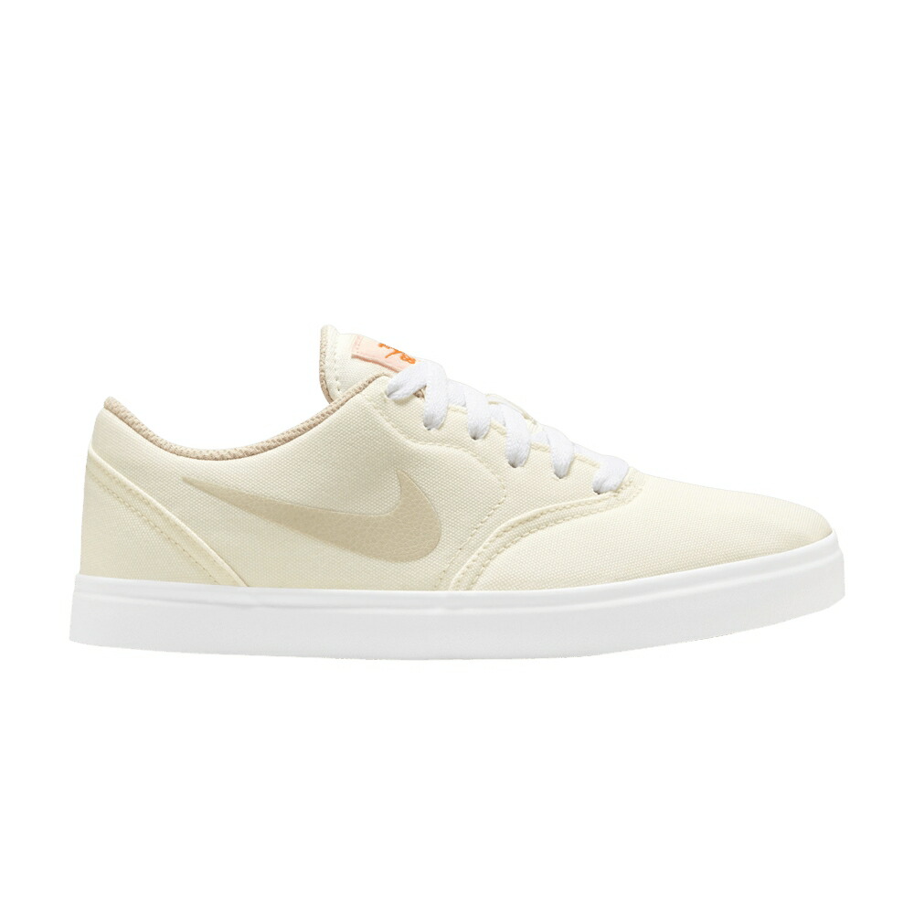 ナイキ エスビー 象牙色 白いこと 白いこと 橙 オレンジ色 \u0027PALE IVORY\u0027 お坊っちゃん キッズ NIKE CHECK CANVAS SB GS / PALE IVORY WHITE DUTCH ORANGE もの言う花 マタニティ スニーカー