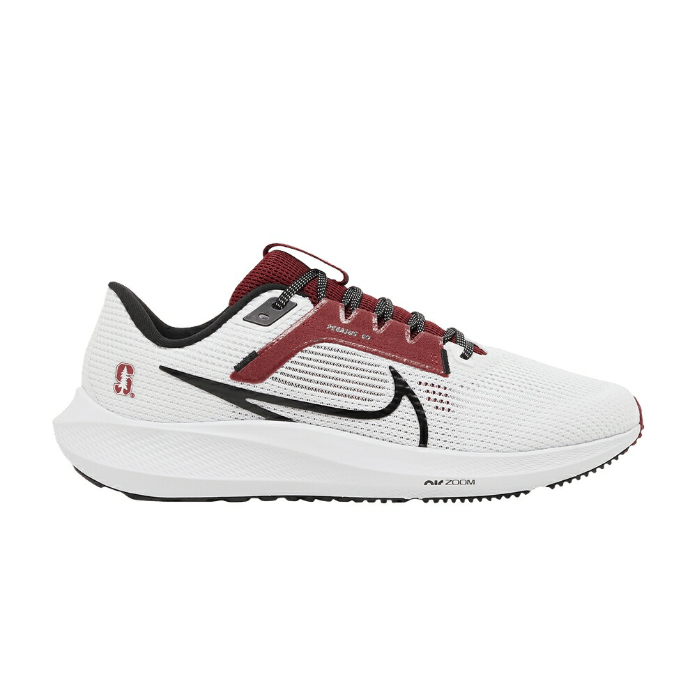 ナイキ ズーム ペガサス 白色 ホワイト チーム クリムゾン 黒色 ブラック ズームペガサス TANFORD スニーカー メンズ NIKE AIR ZOOM PEGASUS 40 / WHITE TEAM CRIMSON BLACK