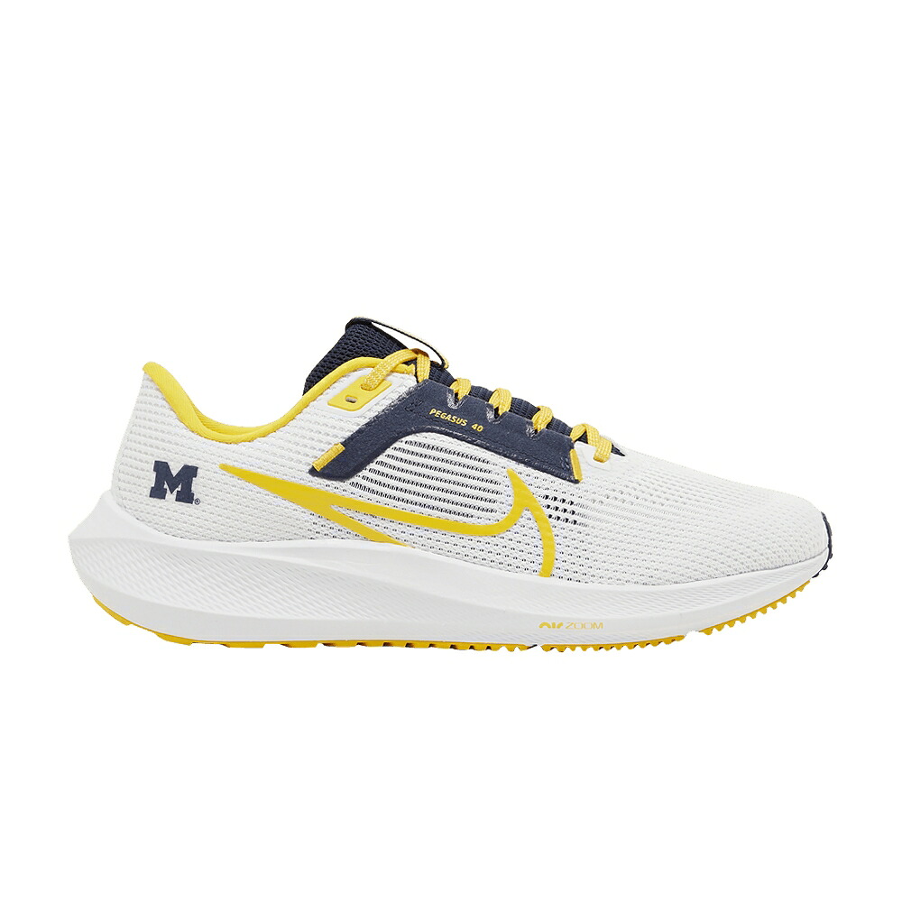 ナイキ ズーム ペガサス 白色 ホワイト カレッジ 紺色 ネイビー ズームペガサス 'MICHIGAN' スニーカー メンズ NIKE AIR ZOOM PEGASUS 40 / WHITE COLLEGE NAVY AMARILLO 39,715円