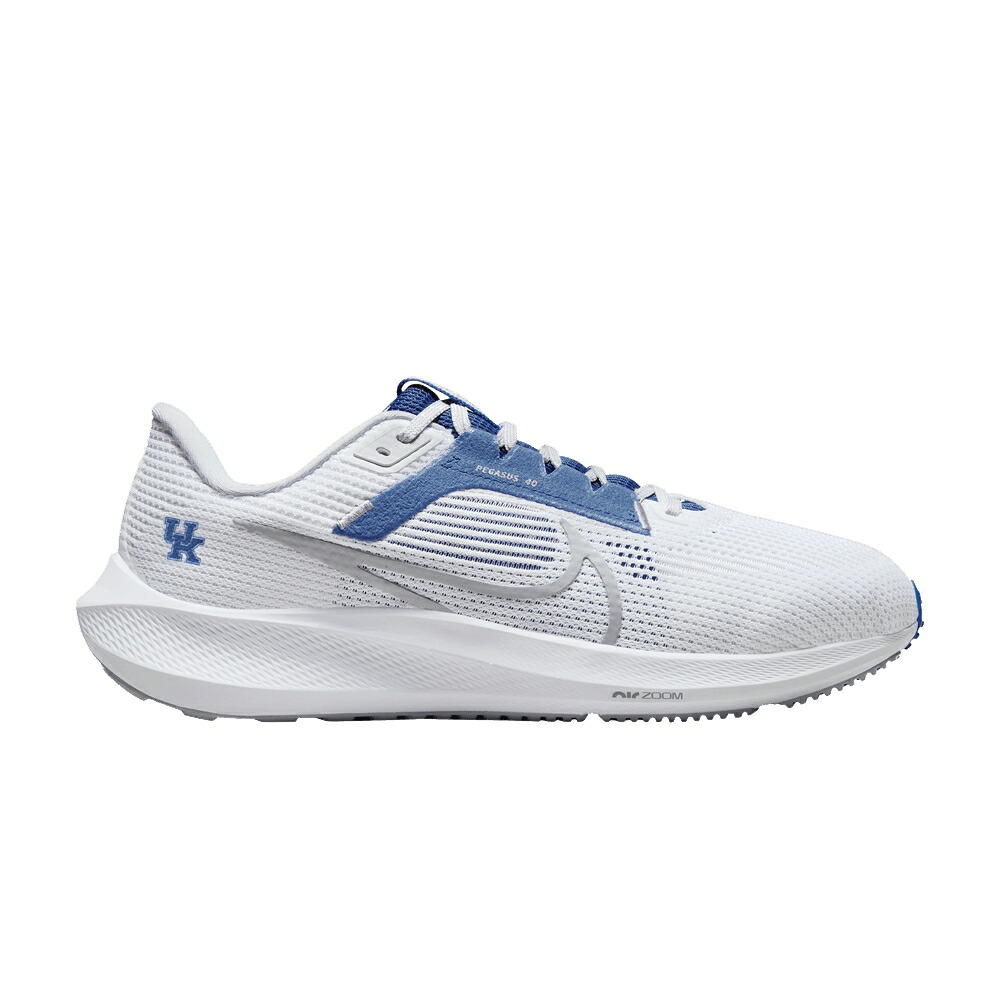ナイキ ズーム ペガサス 白色 ホワイト チーム 灰色 グレー ズームペガサス 'KENTUCKY' スニーカー メンズ NIKE AIR ZOOM PEGASUS 40 / WHITE TEAM ROYAL WOLF GREY