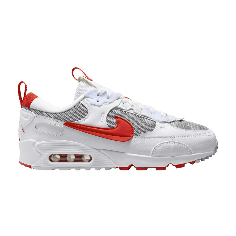 ナイキ マックス 白色 ホワイト 赤 レッド エアマックス 'WHITE RED' スニーカー レディース NIKE WMNS AIR MAX 90 FUTURA PICANTE / WHITE WHITE WHITE PICANTE RED