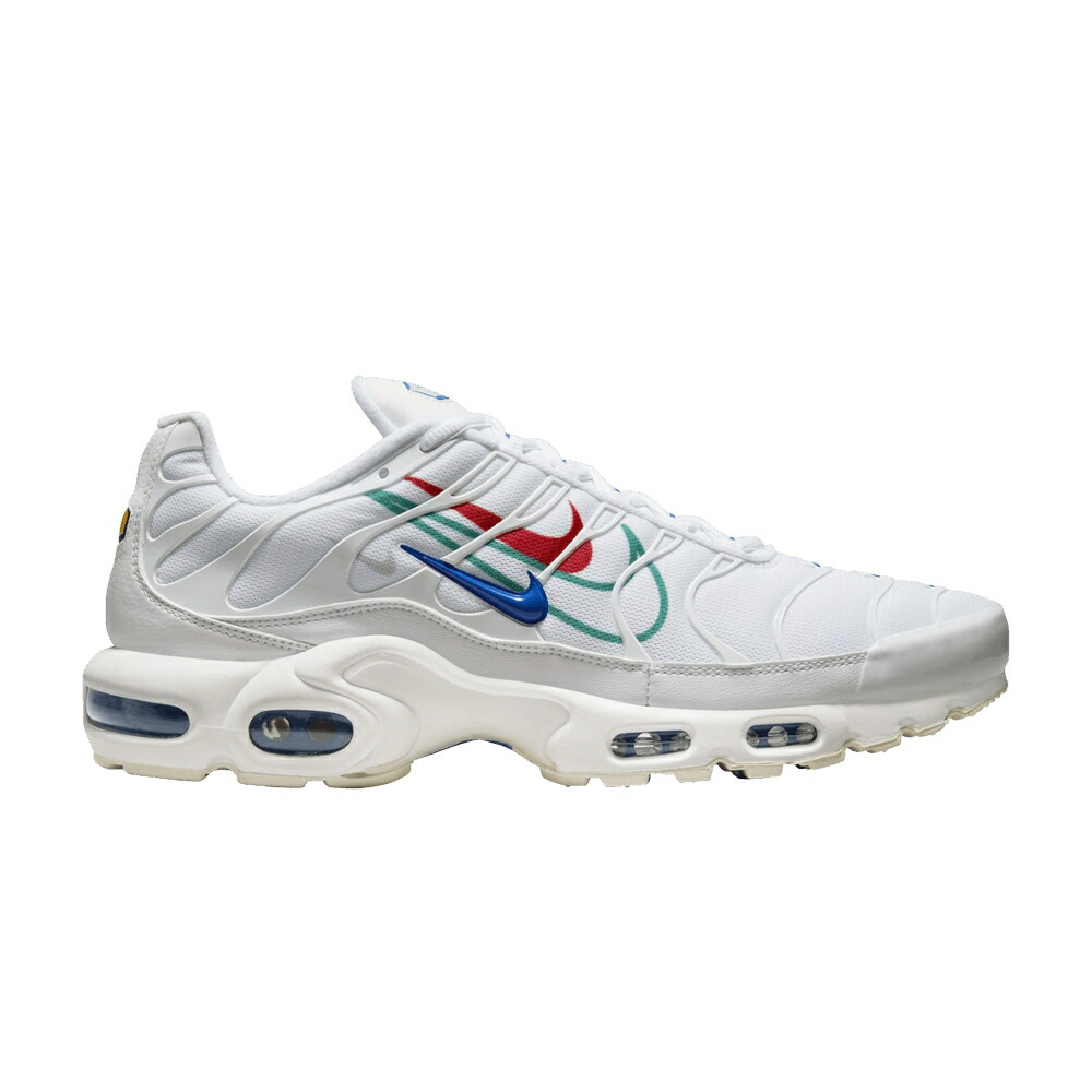 ナイキ マックス 白色 ホワイト ゲーム 緑 グリーン エアマックスプラス 'MULTISWOOSH WHITE' ゲームロイヤル 青 ブルー スニーカー メンズ NIKE AIR MAX PLUS 'MULTI-SWOOSH - / WHITE GAME ROYAL GREEN NOISE