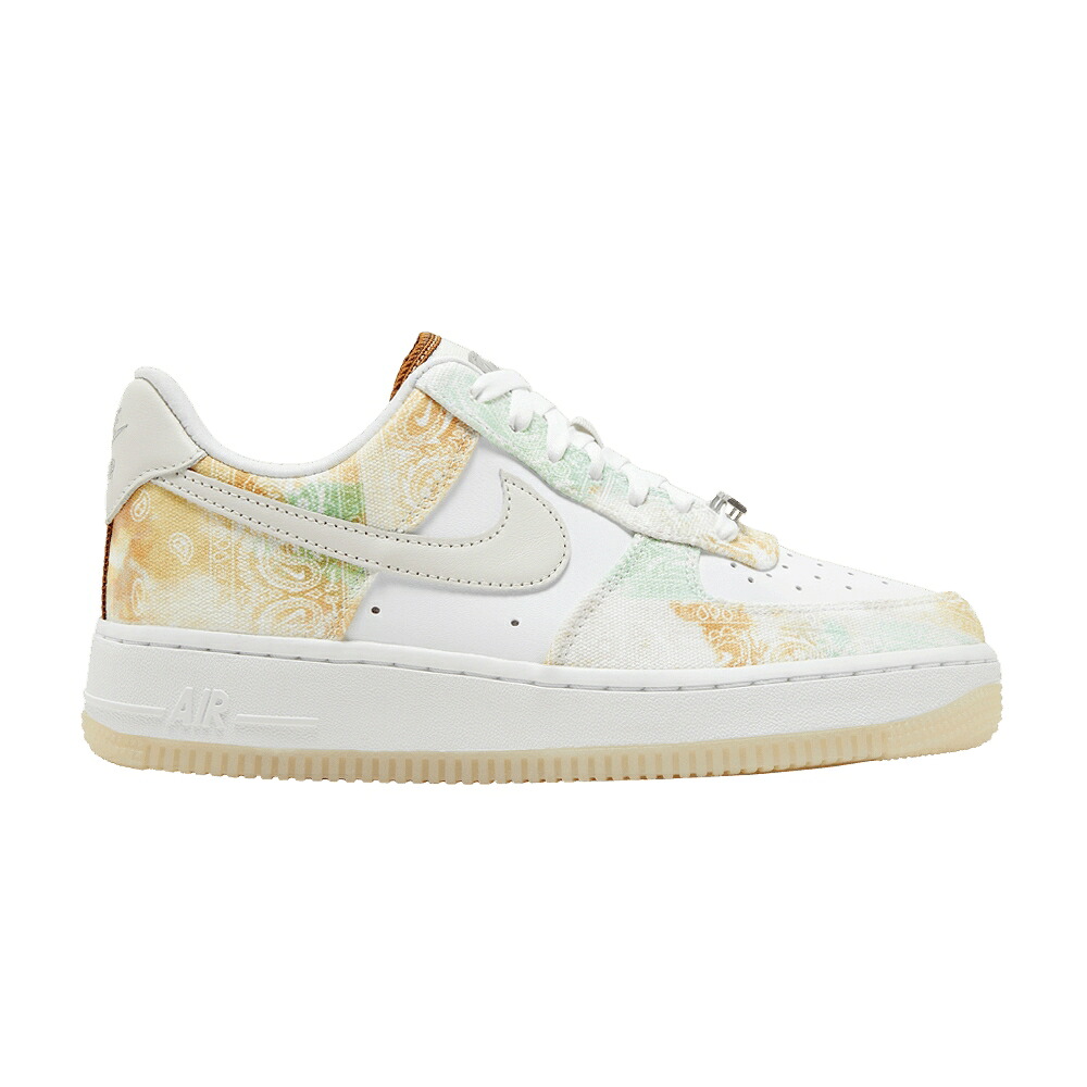 ナイキ 白いこと 白いこと 空軍 \u002707 \u0027PASTEL PAISLEY\u0027 スニーカー レディース NIKE WMNS AIR FORCE 1 LX / WHITE PHANTOM WHITE MINT FOAM スニーカー-靴