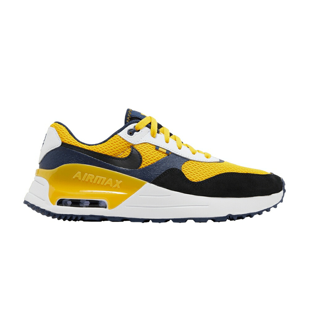 ナイキ マックス 黒色 ブラック カレッジ 紺色 ネイビー エアマックス MICHIGAN スニーカー メンズ NIKE AIR MAX SYSTM / AMARILLO BLACK COLLEGE NAVY