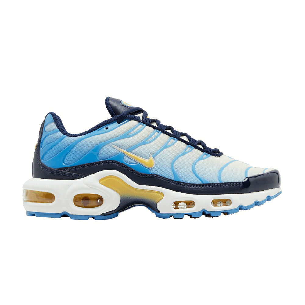 ナイキ マックス 青味 青み エアマックスプラス \u0027UNIVERSITY GOLD\u0027 スニーカー レディース NIKE WMNS AIR MAX PLUS BLUE TOPAZ / UNIVERSITY BLUE COCONUT MILK