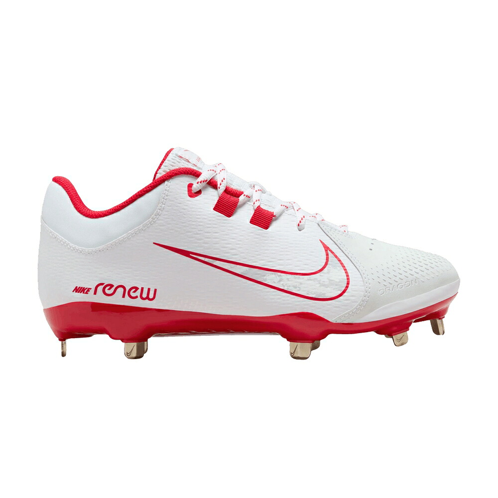ナイキ 労働者階級 白いこと 白いこと 赤 赤いこと 薄墨色 薄墨色 \u0027WHITE RED\u0027 スニーカー レディース NIKE WMNS HYPERDIAMOND 4 PRO UNIVERSITY / WHITE UNIVERSITY RED WOLF GREY