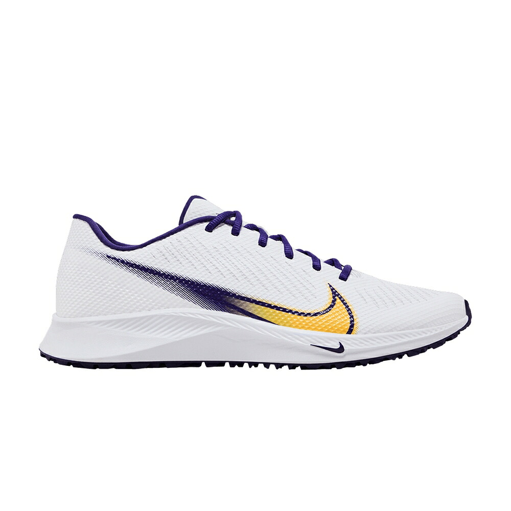 ナイキ 白色 ホワイト コート 紫 パープル 'LSU HOME' スニーカー メンズ NIKE VAPOR EDGE TF PE / WHITE COURT PURPLE｜スニケス