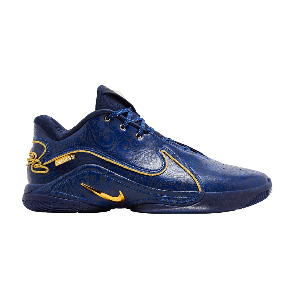 ナイキ レブロン ディープ 青味 青味 ゴールド \u0027TOKEN\u0027 スニーカー メンズ NIKE MONOPOLY X LEBRON 22 NRG / DEEP ROYAL BLUE METALLIC GOLD
