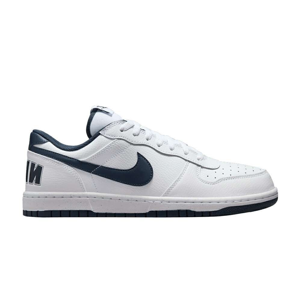 ナイキ 白色 ホワイト 紺色 ネイビー WHITE NAVY スニーカー メンズ NIKE BIG LOW MIDNIGHT 2024 / WHITE MIDNIGHT NAVY