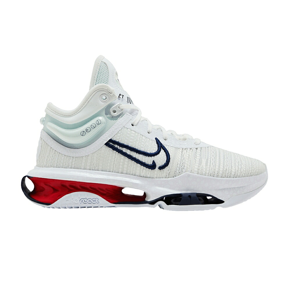 ナイキ 望遠レンズ 白いこと 白いこと 紺色 米国海軍 \u0027USA\u0027 スニーカー メンズ NIKE AIR ZOOM GT JUMP 2 EP / WHITE MIDNIGHT NAVY UNIVERSITY