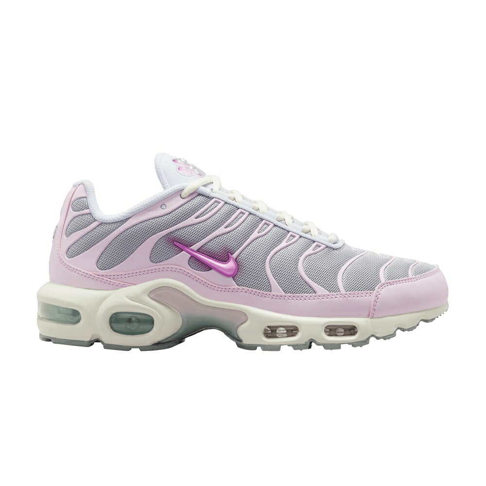 ナイキ マックス 灰色 グレー 白色 ホワイト ピンク エアマックスプラス PAW PRINT スニーカー レディース NIKE WMNS AIR MAX PLUS / FOOTBALL GREY WHITE PINK FOAM