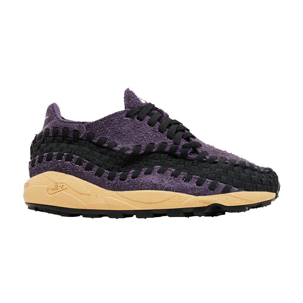 ナイキ ウーブン 黒色 ブラック 'DARK RAISIN' スニーカー レディース NIKE WMNS AIR FOOTSCAPE WOVEN / DARK RAISIN BLACK COCONUT MILK｜スニケス