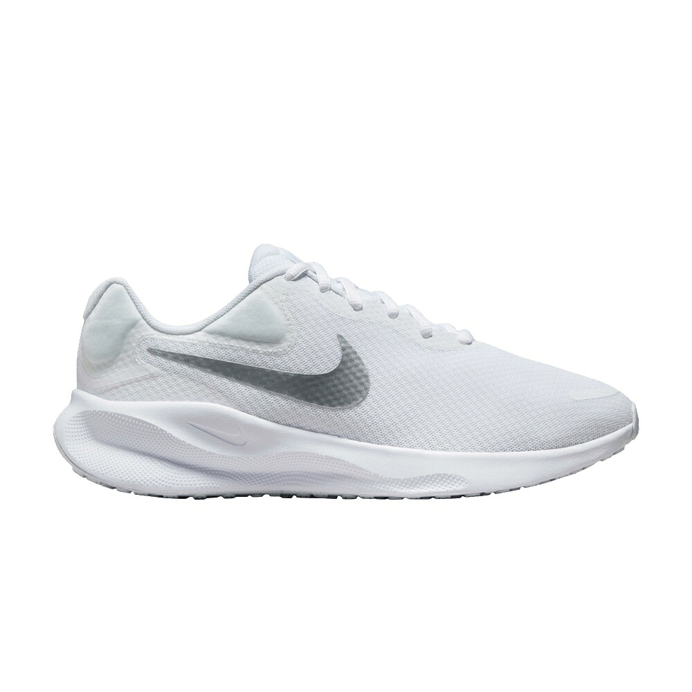 ナイキ レボリューション 白色 ホワイト 銀色 シルバー 'WHITE SILVER' スニーカー レディース NIKE WMNS REVOLUTION 7 WIDE METALLIC / WHITE METALLIC SILVER|スニケス