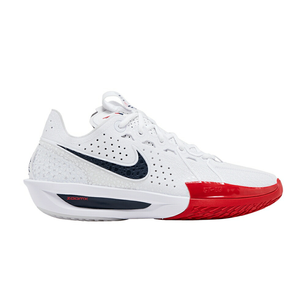 ナイキ ズーム 白色 ホワイト 赤 レッド USA スニーカー メンズ NIKE AIR ZOOM GT CUT 3 EP / WHITE OBSIDIAN UNIVERSITY RED