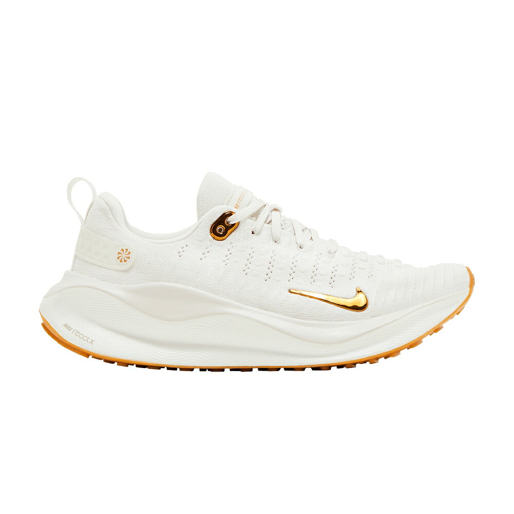 ナイキ 幽客 赤銅色 赤銅色 白いこと 白いこと \u0027GUM GOLD\u0027 スニーカー レディース NIKE WMNS REACTX INFINITY RUN 4 LIGHT BROWN METALLIC / WHITE GUM LIGHT BROWN METALLIC