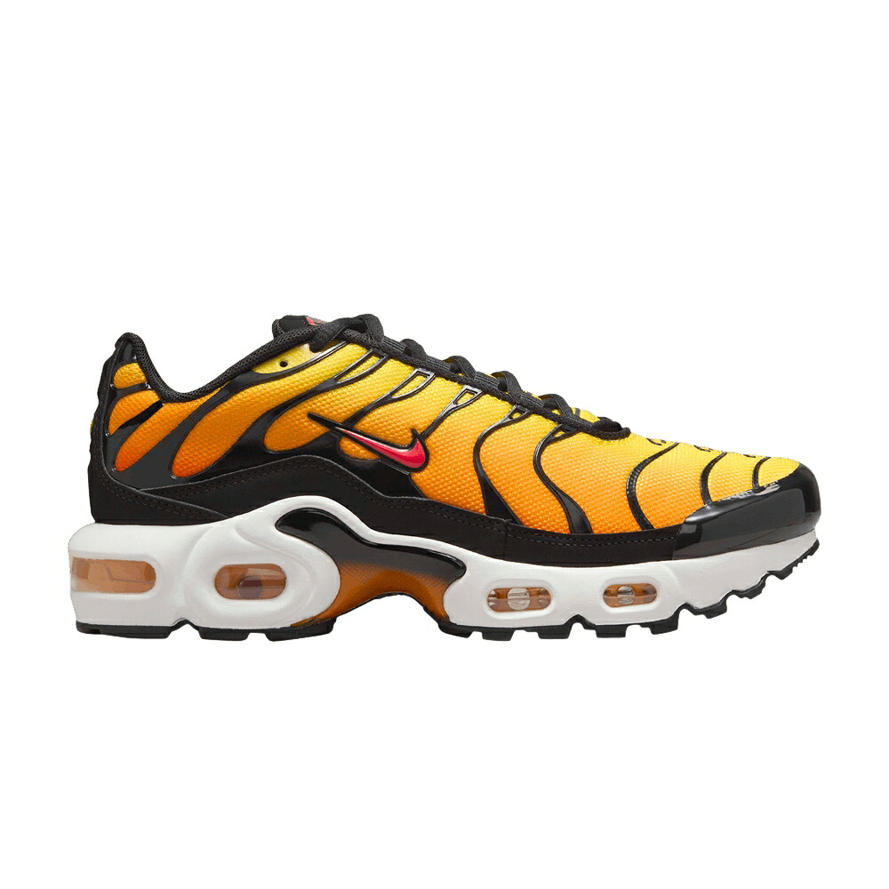 ナイキ マックス 黒いこと 黒いこと エアマックスプラス \u0027SUNSET\u0027 お坊っちゃん キッズ NIKE AIR MAX PLUS GS 2024 / BLACK BRIGHT CERAMIC RESIN もの言う花 マタニティ スニーカー