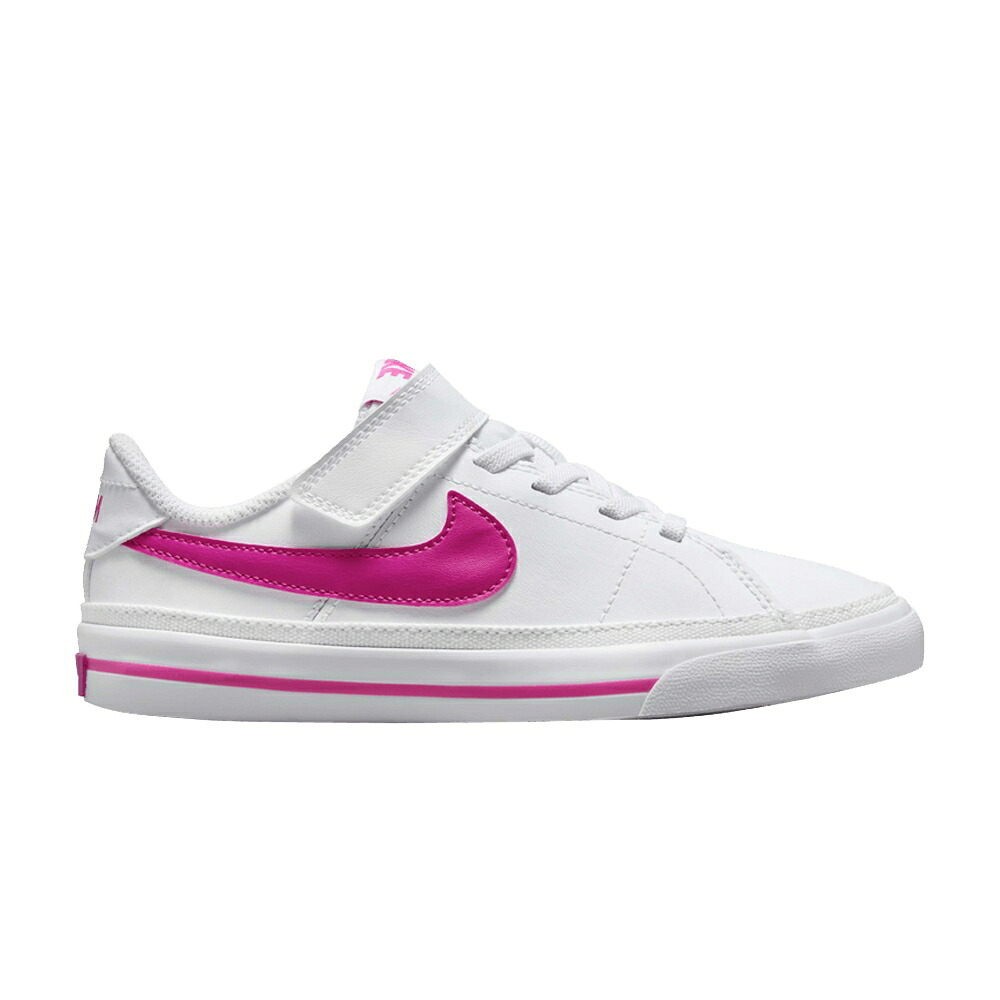 ナイキ コート レガシー レーザー 白色 ホワイト 'WHITE FUCHSIA' ジュニア キッズ NIKE COURT LEGACY PS LASER / WHITE LASER FUCHSIA ベビー マタニティ スニーカー|スニケス