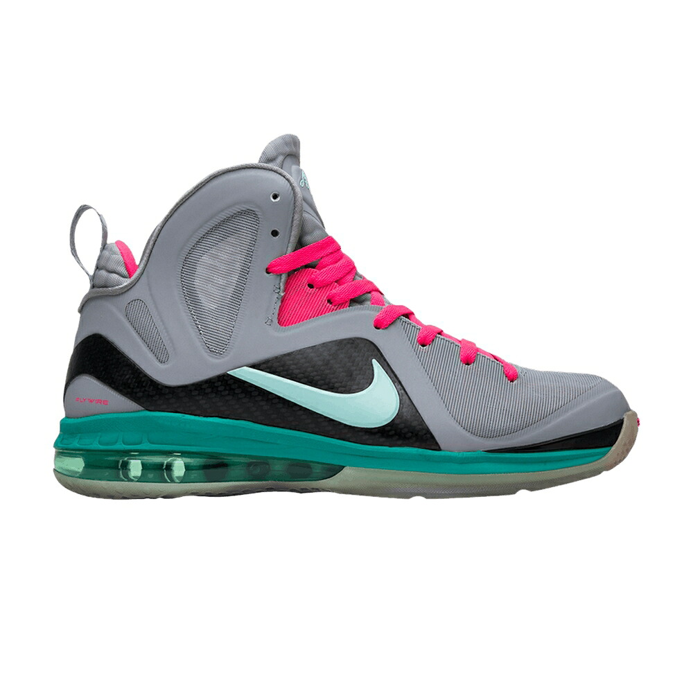 ナイキ レブロン エリート 灰色 グレー 緑 グリーン P.S. 'SOUTH BEACH' スニーカー メンズ NIKE LEBRON 9 ELITE SAMPLE / WOLF GREY MINT CANDY NEW GREEN|スニケス