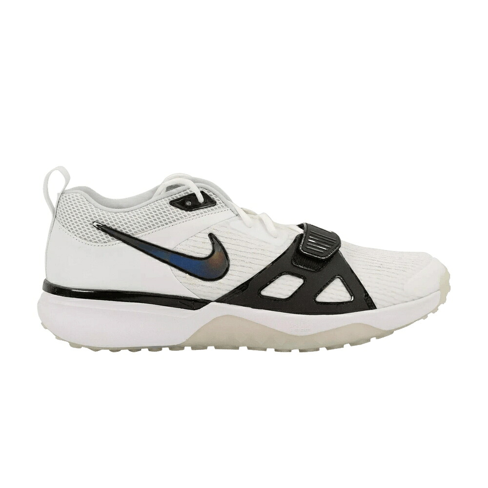 ナイキ ズーム ダイヤモンド エリート ターフ 黒色 ブラック 白色 ホワイト 'WHITE SWOOSH' スニーカー メンズ NIKE AIR ZOOM DIAMOND ELITE TURF IRIDESCENT - BLACK OUTLINED / WHITE BLACK｜スニケス 28,925円