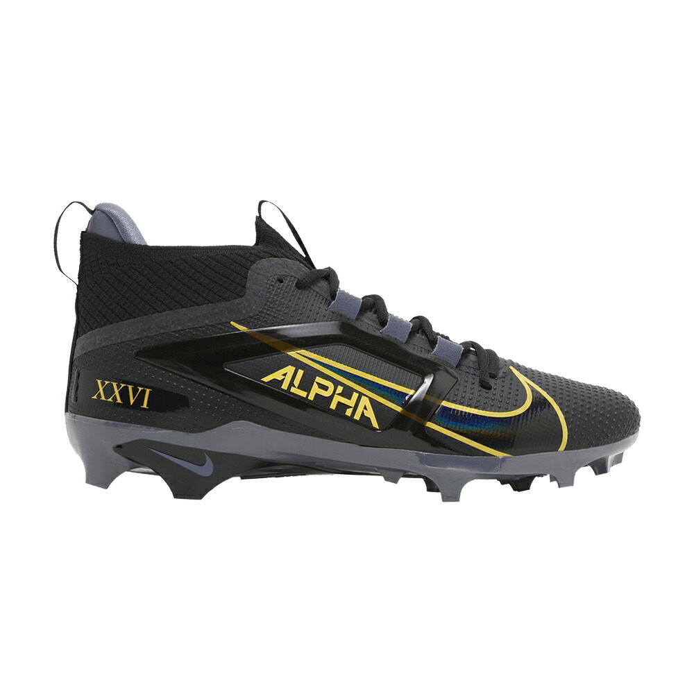 ナイキ バークリー アルファ エリート 黒いこと 黒いこと 炭素 \u0027PANTHER\u0027 スニーカー メンズ NIKE SAQUON BARKLEY X ALPHA MENACE 4 ELITE / BLACK LIGHT CARBON